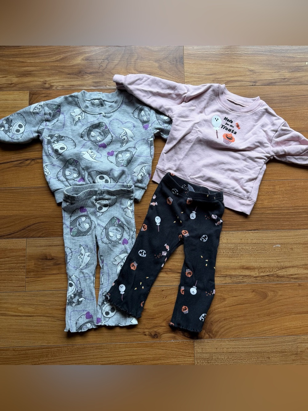 2-Pack Girls' Halloween 2 piece outfits 12 months